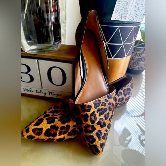 J. Crew Calf-Haired Leopard Flats - Picture 1 of 6